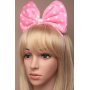 Large Bow Alice Band (pink)